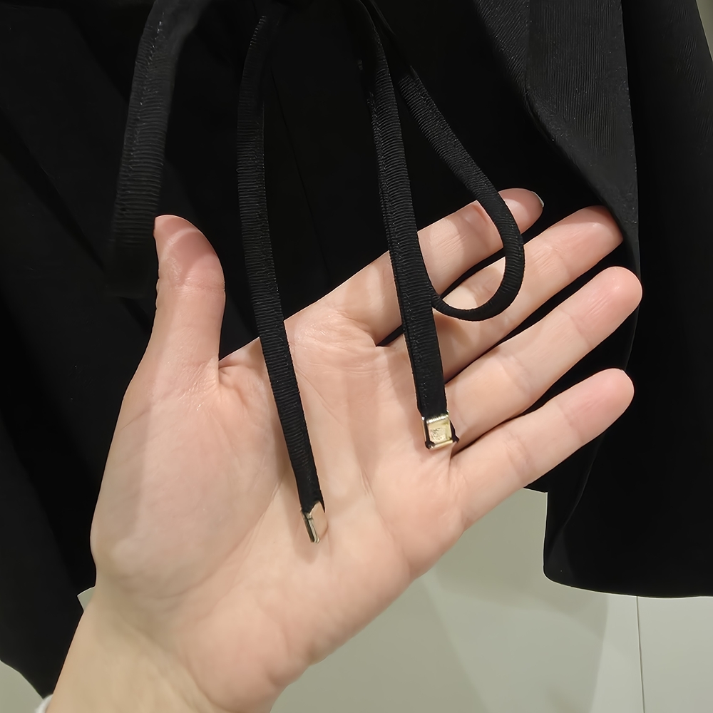 H&M Black Women's Blazer with Tie Waist - Picture 3 of 6